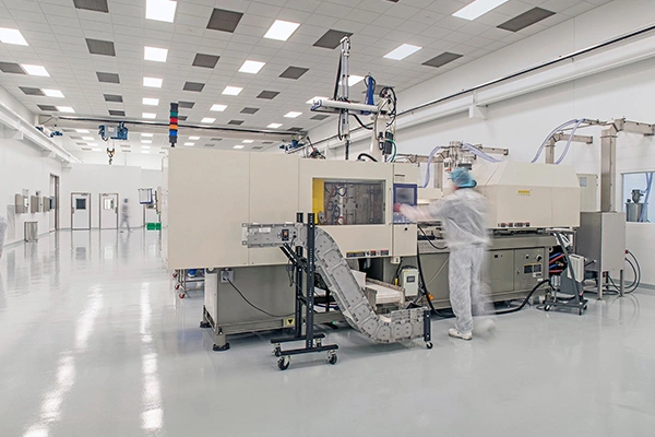 Gas-Assisted Clean Room Injection Molding
